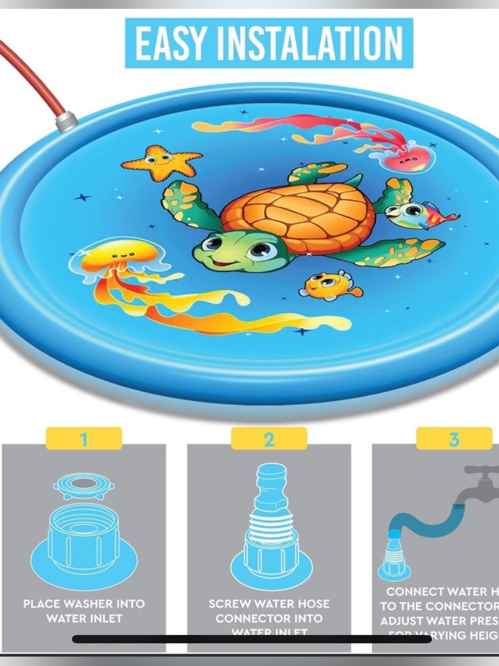 67" Inflatable Splash Pad - Picture 2 of 5